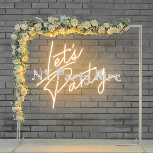 LED Neon Sign, Neon Lets Party, Let's Party, Neon LED