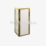Large White and Gold Plinth / Gold Plinth / White Plinth / Plinth Hire / Cheap Plinths / Party Hire