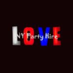Glow Letters Hire / Glow LOVE / Light Up Letters