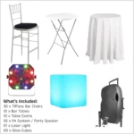 Cocktail Party Package, Bar Table Package, Cocktail Packages for hire